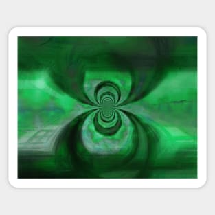 Green Copper Vortex Sticker